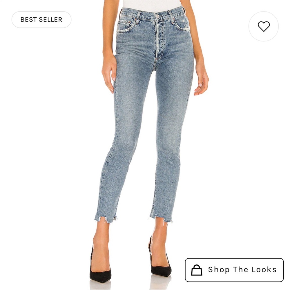 Agolde Nico High Rise Slim in Rooted